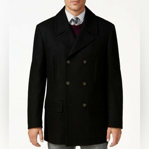 Ralph Lauren black wool-blend Peacoat - like new!